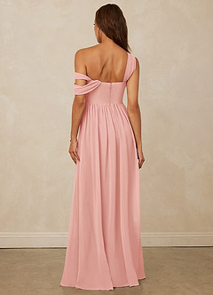 Christian Siriano Bridal for Azazie 1014 Bridesmaid Dresses Rosette A-Line Off the Shoulder Chiffon Dress image3