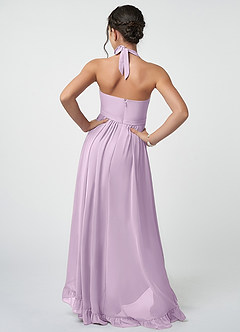 Azazie Hermione Junior Eucalyptus A-Line Chiffon Dress image3