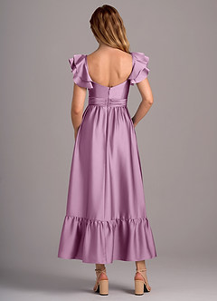 Azazie Anaya Bridesmaid Dresses Wisteria A-Line Sweetheart Neckline Stretch Satin Convertible Dress image2