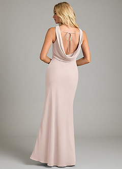 Azazie Rylina Bridesmaid Dresses Rose Petal Mermaid Pleated Chiffon Dress image6