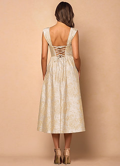 Runa Vintage Champagne Midi Dress image2
