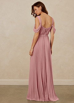 Christian Siriano Bridal for Azazie 1013 Bridesmaid Dresses Dusty Rose A-Line Off the Shoulder Chiffon Dress image4