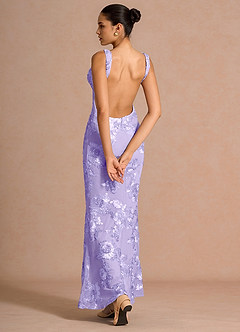 Robe Maxi Violet Pâle Ivellea image2