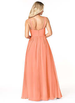 Azazie Chanel Bridesmaid Dresses Sunset A-Line Pleated Chiffon Dress image2