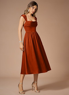 Dana Rust Midi Dress image4