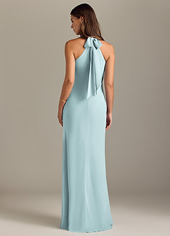 Azazie Doretta Bridesmaid Dresses Mist Mermaid Pleated Chiffon Dress image8