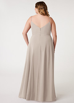 Azazie Daenerys Bridesmaid Dresses Frost A-Line Cowl Chiffon Dress image10