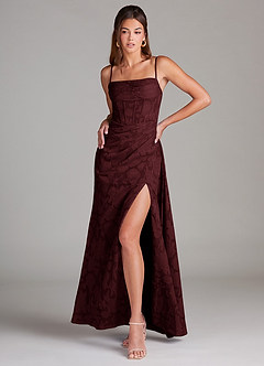 Denisa Wine Maxi Dress image3