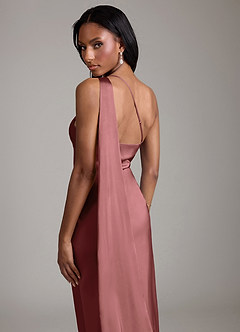 Azazie Galinda Brudtärnklänningar Klä av Sjöjungfru i Stretch Satin Ena axeln Ametist image2