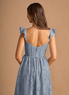 Midi jurk Camila Poederblauw image6