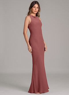 Azazie Allettie Bridesmaid Dresses Amethyst Mermaid Chiffon Dress image5