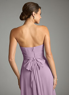 Azazie Tamira Suknie dla druhen Linia A Pofałdowany Szyfon Do ziemi Sukienka image5