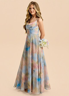 front Azazie Everly Junior Formal Dress