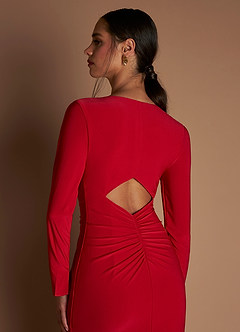 Vestido Rojo Cereza Largo Maryse image7