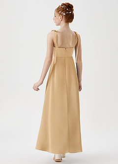 Azazie Rosey Junior Gold A-Line Sweetheart Neckline Stretch Satin Dress image6