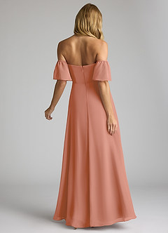 Azazie Sue Bridesmaid Dresses MAI TAI A-Line Off the Shoulder Chiffon Convertible Dress image3