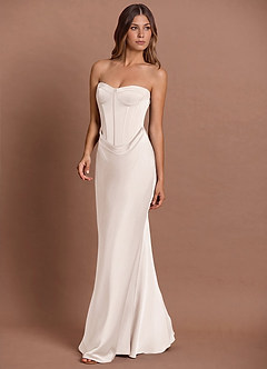 Vestido Crema Largo Lirielle  image8