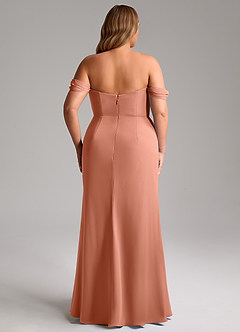 Azazie Saige Bridesmaid Dresses MAI TAI A-Line Off the Shoulder Chiffon Convertible Dress image15