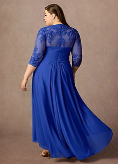 Azazie Anne Mother of the Bride Dresses Royal Blue Sheath Sweetheart Sequins Lace Dress image16