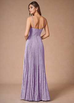 Cannelle Lilac Pleated Maxi Dress image2