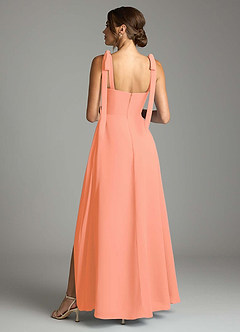 Azazie Debra Bridesmaid Dresses Sunset A-Line with Pockets Chiffon Convertible Dress image10
