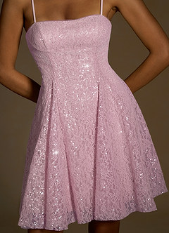 Xenia Pink Sequin Mini Dress image6