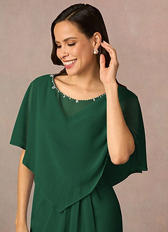 front Azazie Whilhelmina Chiffon Wrap