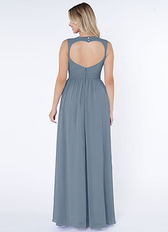 Azazie Raine Final Sale Matcha A-Line Sweetheart Ruched Chiffon Dress image2