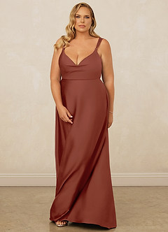 Christian Siriano Bridal for Azazie 1001 Bridesmaid Dresses Auburn A-Line Sweetheart Neckline Stretch Satin Dress image15