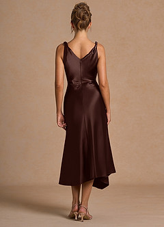 Midi jurk Nerine Mokka Coco image2