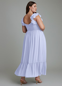 Azazie Anaya Brautjungfernkleider A-Linie Herzausschnitt Chiffon Kleid Lavendel image11