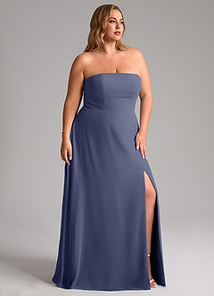 Azazie Wren Bridesmaid Dresses Stormy A-Line Side Slit Chiffon Convertible Dress image12