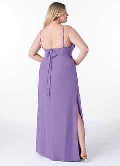 Azazie Mai Bridesmaid Dresses Tahiti Sheath Pleated Chiffon Dress image9