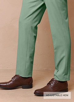 front James Matcha Structured Stretch Suit
