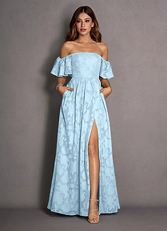 Kallista Sky Blue Maxi Dress image7