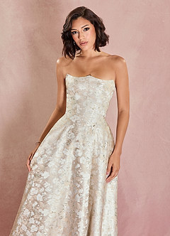 Cynda French Cream Maxi Dress image4