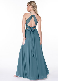 Azazie Evalleen Bridesmaid Dresses Bermuda A-Line Pleated Chiffon Dress image4