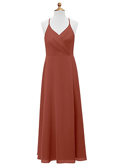 Azazie Davis Junior Auburn A-Line Chiffon Dress image7