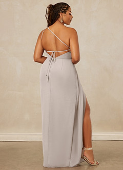 Christian Siriano Bridal for Azazie 1003 Bridesmaid Dresses Frost Sheath One Shoulder Chiffon Dress image9