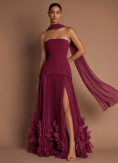 Vestido Merlot Largo Marnie image3