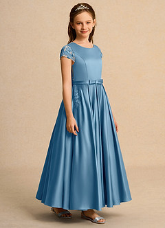 Azazie Bunny Junior Formal Flower Girl Klänningar Klä Balklänning i Spets image5