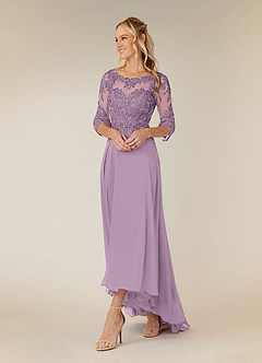 Azazie Monza Mother of the Bride Dresses Wisteria A-Line Lace Chiffon Dress image2