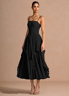 Kerensa Black Midi Dress image3