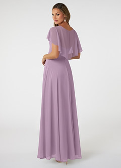 Azazie Jamie Bridesmaid Dresses Wisteria A-Line Chiffon Dress image4