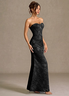 Mireya Black Corset Two-Piece Prom Dress image4