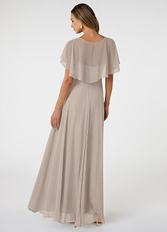 Azazie Jamie Bridesmaid Dresses Frost A-Line Chiffon Dress image5