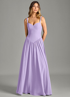 Azazie Evadina Suknie dla druhen Linia A Gorset Szyfon Do ziemi Sukienka image5