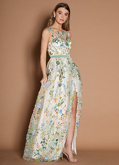 Ione Blush Pink Multi Maxi Dress image7