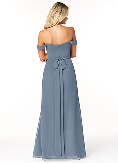 Azazie Joretta Final Sale Twilight A-Line Off the Shoulder Chiffon Convertible Dress image2