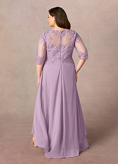 Azazie Monza Mother of the Bride Dresses Wisteria A-Line Lace Chiffon Dress image9